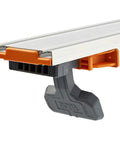 NGX 24 Inch Clamp Edge With T Track For Precise Rip Cuts And Pro Grade Versatile Guide For Circular Saws Routers And Jigsaws White Finish With Durable Aluminum Construction And Easy Mounting, clamp close-up