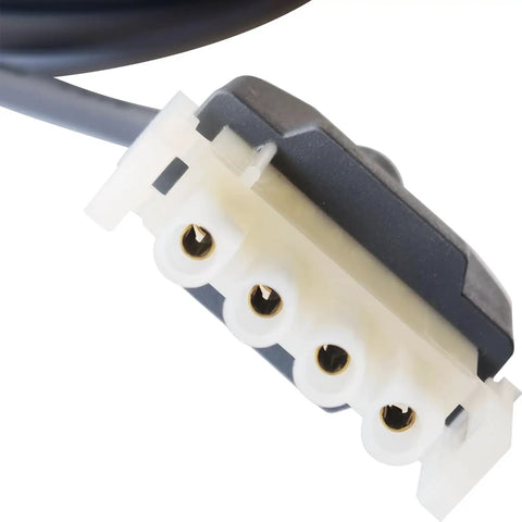 Close-up of JLG 4922705 1060633 Communication Analyzer Harness Cable Nailed It Fit Direct Swap connector, showing five-pin configuration.