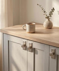 Modern Zinc Alloy Cabinet Knobs With Backplates Round Drawer Knobs For Kitchen Cupboard Bathroom Dresser And Closet Doors Built To Last Tarnish Resistant Nickel Wire Drawing Finish
