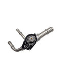 Precision Engine Coolant Thermostat For Chevy Malibu And Buick LaCrosse Plug And Play Swap, stainless steel design, top view.