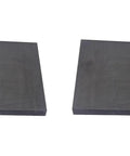 Two 99.9 Percent Purity Graphite Ingot Blocks For EDM Milling, size 100MM By 100MM By 10MM precision tolerance 0-0.05MM.