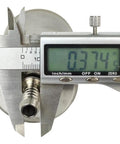 Caliper measurement of Inline Magnetic Transmission And Power Steering Filter 3/8 Inlet And Outlet 10 Mm Dual Filtration
