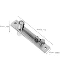 Stainless steel Hidden Pivot Hinge 1Set Heavy Duty Door Hardware With 180 Degree Rotatable Design dimensions labeled
