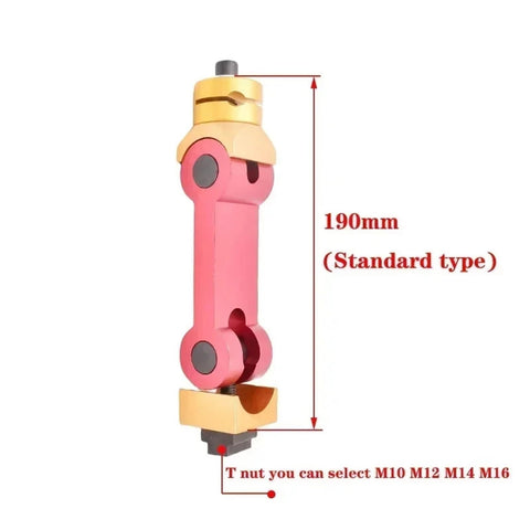 Universal Adjustable CNC Mill Work Stop Positioner For Lathe And Milling Machines Hella Accurate Locator Tool with gold and red design