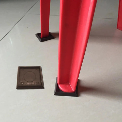 10 Pack 2 Inch Plastic Furniture Caster Cups Non Slip Rubber Floor Protectors Anti Skid Pads For Carpet And Hard Floors