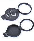 Windshield Washer Fluid Reservoir Cap Replacement For Cadillac CTS XTS SRX ATS ELR Escalade CT6 XT5 XT4 CT4 CT5 Saab 9-5 9-3 9-4X OEM Numbers 12767700 13227300 12788573 19172571, black plastic, shown flat with symbol
