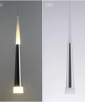 3 Pack Modern Mini Island Pendant Lights With Acrylic Shade LED Adjustable Cone Pendant Lighting for Kitchen Island in on-off view