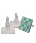 High Tack Adhesive PCB Standoffs With Snap Lock Posts For Circuit Boards, clear plastic posts with adhesive bases for easy mounting.