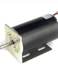 Solid 63mm DC Gear Motor With 24 Volt Ball Bearing Speed Regulated For Robots, Smart Automation Jobs, And Heavy Duty Projects Using 8mm Shaft with metal base and output shaft