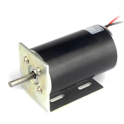 Solid 63mm DC Gear Motor With 24 Volt Ball Bearing Speed Regulated For Robots, Smart Automation Jobs, And Heavy Duty Projects Using 8mm Shaft with metal base and output shaft