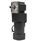 110V 200W AC Gear Motor With Variable Speed Controller, Beefy Torque Gear Reducer, 90 Degree Right Angle Output, 45 RPM, Heavy Duty Steel Gearbox