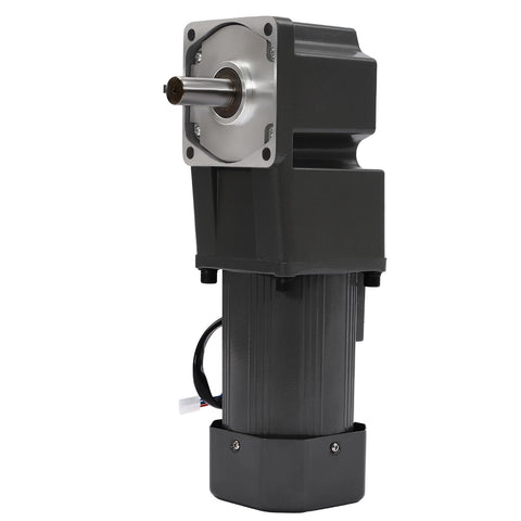 110V 200W AC Gear Motor With Variable Speed Controller, Beefy Torque Gear Reducer, 90 Degree Right Angle Output, 45 RPM, Heavy Duty Steel Gearbox