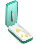 Pill Cutter And Splitter With Sharp Blade For Big Or Small Pills No Fuss BPA Free Food Grade Plastic Soft Silicone V Shape Holder