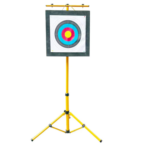 Heavy Duty Beefed Up Archery Target Stand For Backyard Practice With Compound And Recurve Bows Adjustable Height And Stable Base