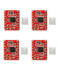 Four A4988 driver modules with radiator heatsinks for 3D Printer CNC Shield V3 Engraver Expansion Board Kit.