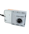 10 Nm Kick-Ass Rotary Actuator For Ball Valves 24V AC DC 3-Point Control With Manual Override connection side view.