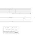 Heavy Duty Soft Maple Table Slide Set Built Like A Tank For Quick Room Flex Extends Forty Eight Inches Straight to a Full One Twenty Inch Spread technical diagram dimensions.