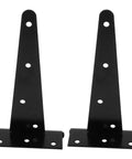 Heavy Duty 8 Inch Black Iron Door Hinges With Extended T Shape And Slotted Bearing For Easy Door Installation And Commercial Use