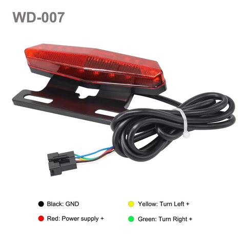 Ebike Light Kit With Horn And Turn Signal Tail Light Front Headlight 400 Lumens Fits Rear Rack Mount Holes 50mm To 80mm For 24V 36V 48V Ebikes Not Compatible With Waterproof Controller No Brake Light