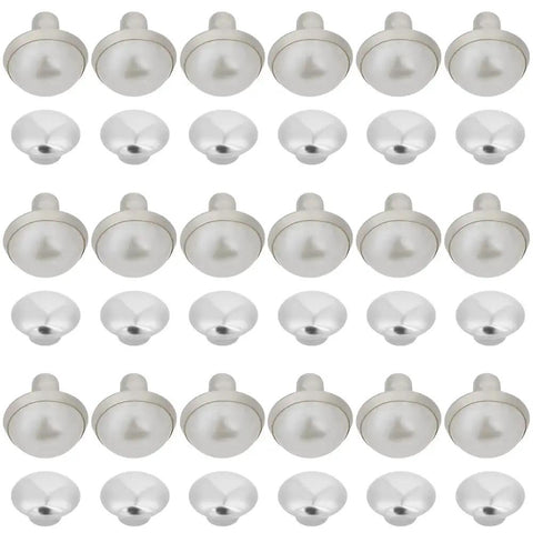 Hella Sturdy 100 Piece Brass Dome Studs Kit Featuring Easy Install Nailhead Screw Back Design for heavy duty leather repair, 0.33 inch.