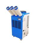 Heavy Duty Portable Air Conditioner With Large Water Tank, Bad Boy Commercial Spot Cooler For Hospitals And Outdoor Events with three flexible ducts.