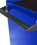 Side handle of Pro II Series 54 Inch 10 Drawer Roller Cabinet In Blue With Heavy Duty Ball Bearing Slides On Each Drawer Lift Latch Pulls