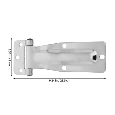 Heavy Duty Stainless Steel Hinge Set For Utility Truck Bins And Box Doors Weatherproof Design For Harsh Outdoor And Coastal Environments Sturdy Dump Trailer Door Hinges Easy Install Marine Grade Corrosion Resistant, 9.24 in