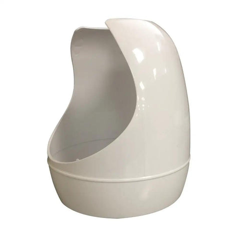 Universal Beehive Toilet Plunger With Handy T Handle Fits Old And New Toilets, white plastic beehive top view