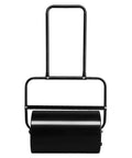 Front view of Heavy Duty Lawn Roller 10 Gallon Water And Sand Filled Garden Drum Roller With U Shaped Handle Tow Behind Sod Roller