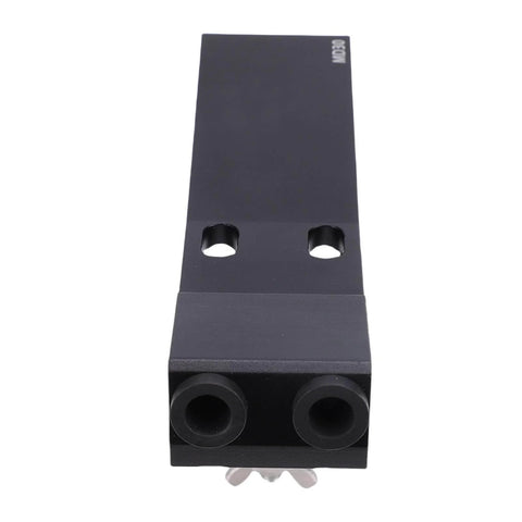 Front view of Pocket Hole Jig Kit With Aluminum Alloy Build Easy Quick Clamp Adjustable Depth And 15 Degree Drill Angle for woodworking