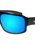 Dope Matte Black Mens Safety Sunglasses With Ice Blue Mirror Lens Non Slip Foam Lining ANSI Z87 Plus Compliant Eye Protection UV 100 Percent UVA UVB Durable Frame For Work And Outdoor