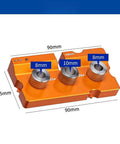 3 In 1 Aluminum Dowel Jig For Woodworking Features Built In Midpoint Alignment For Dead Center Hits, precise 8mm and 10mm dowel holes.