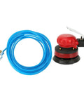 5 Inch Wet Orbital Air Palm Sander Kit With Pro Grade Pneumatic Power, Portable Handheld One Quarter Inch Inlet, hose included
