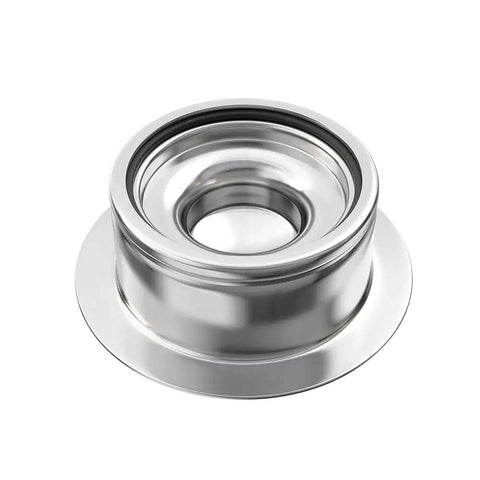 Brushed Stainless Steel Sink Flange And Stopper Universal Three And A Half Inch Drain Fit For Garbage Disposal Replacement Parts Durable 304 Grade Stainless Steel Corrosion Resistant Easy Install