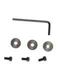 Heavy Duty Steel Bearing Kit For Milling Cutter Head Three Upper Dust Proof Bearings With Metal Guards Includes Installation Screws And Hex Wrench Durable Milling Hardware
