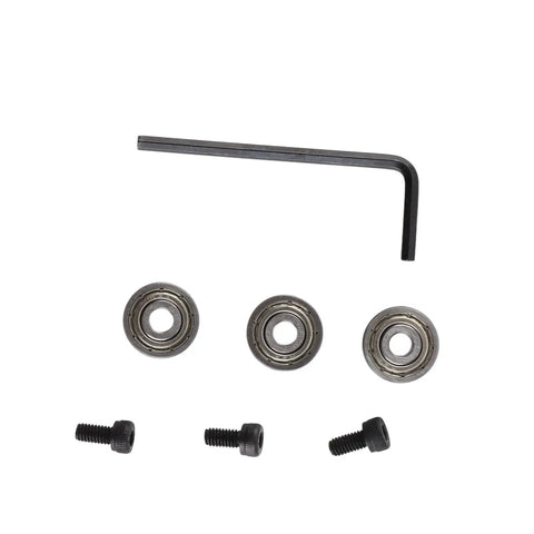 Heavy Duty Steel Bearing Kit For Milling Cutter Head Three Upper Dust Proof Bearings With Metal Guards Includes Installation Screws And Hex Wrench Durable Milling Hardware
