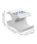 Tough as Nails Pipe Clamp Set for 19mm and 22mm Tubes with Locking Mechanism, detailed view of aluminum alloy clamp dimensions
