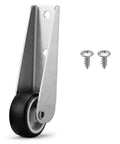 Heavy Duty Low Profile Caster Door Support Wheel Replacement For Garden Gates Rustproof Stainless Steel And Rubber Roller with screws