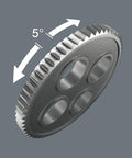 Zyklop 8000 C SB Ratchet Five In One Design With Fine Tooth Gear For Ultra Low Five Degree Return Detail
