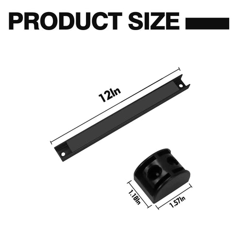 12 Inch Magnetic Tool Holder Strips Set of 4 for Garage Organization PVC Coated Magnetic Storage Bars Wall Mounted Hanging Strip Heavy Duty Easy to Install