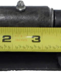 Beefed Up Weld On Butterfly Ramp Hinge With Grease Fitting For Cargo Trailer Doors, 1000 Lb Capacity, Black Raw Steel Finish measured with tape