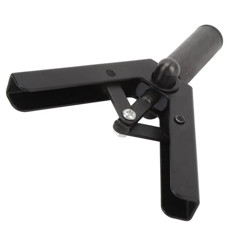 Heavy Duty Manual Rivet Tool Kit For One Hand Use With Ergonomic Grip And Universal Nosepiece For Installing Metal And Plastic Fasteners On Vehicle Trim And Home Projects Without Needing Power Tools, black hand tool close-up
