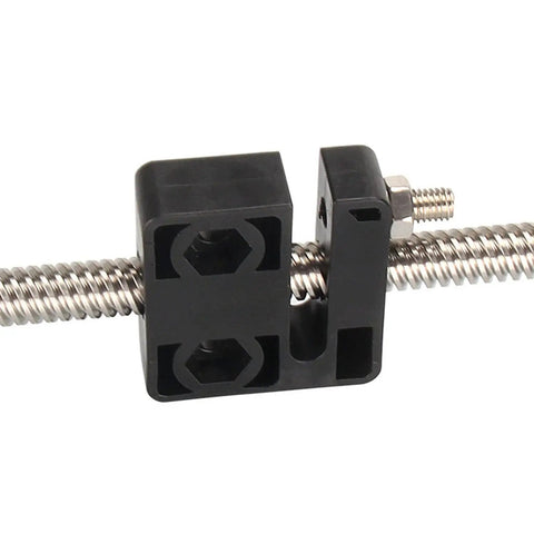 Anti Backlash Nut Block For T8 Lead Screw 8mm Diameter Two Pack 3D Printer Accessories High Precision Nut showing zero play