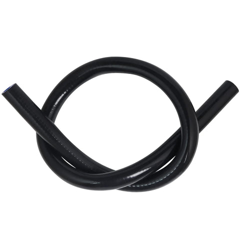 Black silicone heater hose for automotive coolant and vacuum lines, shown looped.