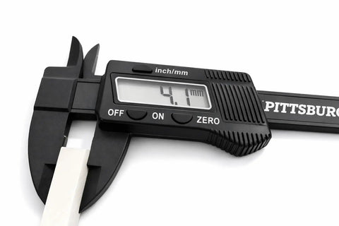 Digital caliper measuring Welding Soapstone Refills 36 Pack For Metal Marking, Five Inches By One Half By Three Sixteenths Stones.