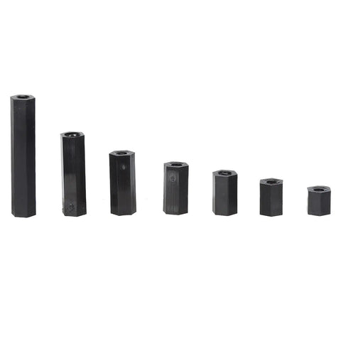Durable Nylon Hex Spacer Standoff Kit With M3 Screws And Nuts 250 Piece Assorted Set For DIY UAV Drones And RC Projects Lightweight Non Conductive Pillars For Easy Assembly, M3 nylon hex spacers in assorted lengths