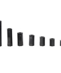 250Pcs Nylon Hex Spacer Standoff Assortment Kit DIY M3 Screws Nuts Threaded Pillars For UAVs And Electronics Projects, black spacers