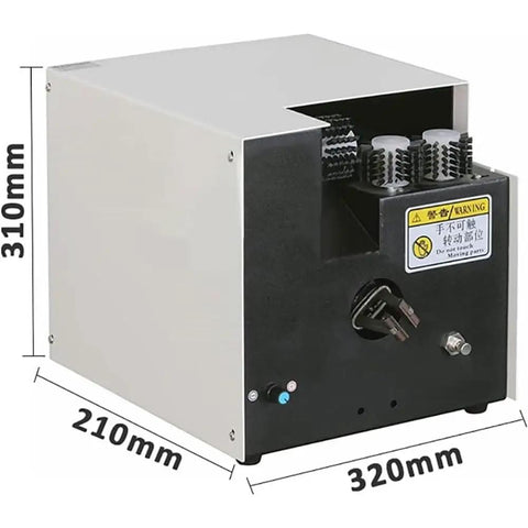 Auto Electrician Wire Twisting Machine With 60Mm Adjustable Separator And Three-Brush Cable Shield Braid Brush, dimensions visible.