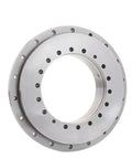 Built Like A Tank YRT180 Turntable Bearing with smooth surface and bolt holes for P4 precision in heavy duty applications.