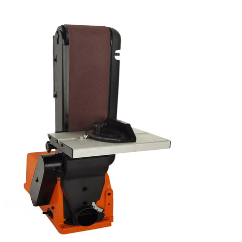 Mini Pneumatic Belt Sander And Grinding Wheel Combo Machine With Variable Speed Control, Cast Iron Base for wood and metal deburring.